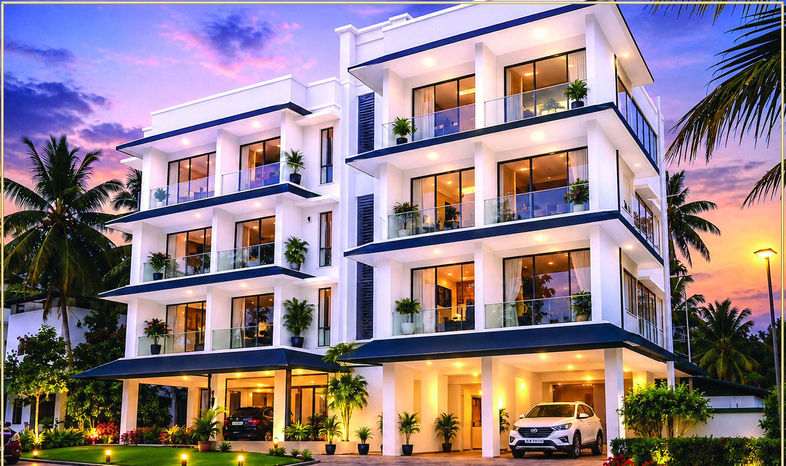 Contour waterfront resort exterior